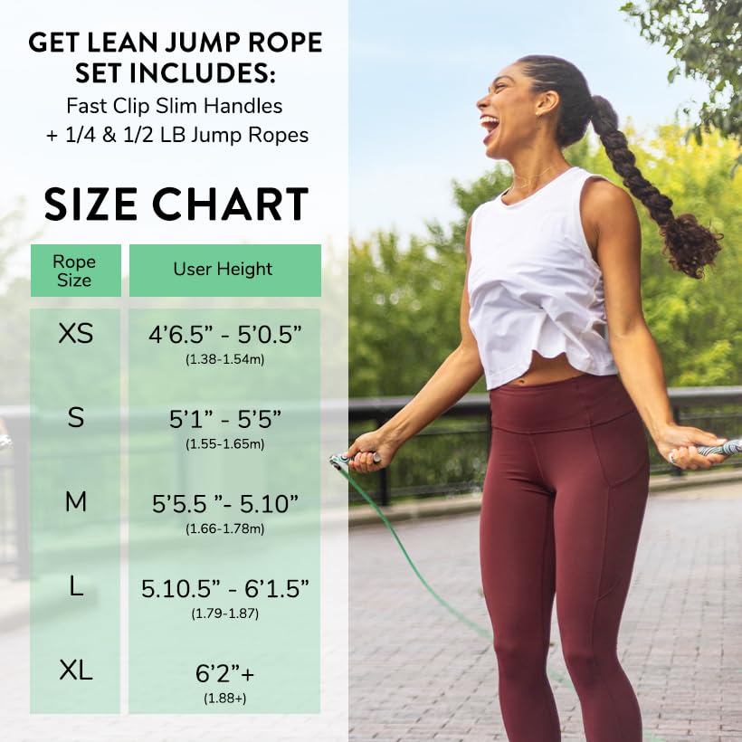 Crossrope Get Lean Weighted Jump Rope Set for Weight Loss - size: Small, style: 2023 Edition