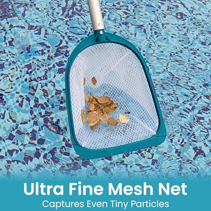 Pool Spa Leaf Skimmer Net - Ultra Fine Mesh Diamond Netting with 5" Deep Bag for Above Ground Pools, Ponds, Hot Tubs, Spas and Fountains Removing Leaves & Debris(No Pole) - size: Pool skimmer no pole