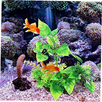 GALPADA Desktop Aquarium Grass Artificial Fish Tank Plant Decorative and Aquarium Decor for Fish Tank Supplies for Aquatic Animals