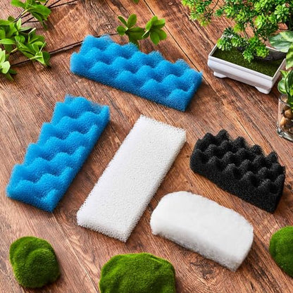 24 Pcs Filter Media Kit Compatible with Fluval 306/307, Including Foam Pad, Water Polishing Pad, Biological Sponges Max for Aquarium Canister Filter Media Replacement - style: 306/307