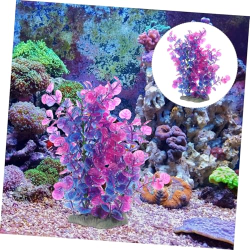 Decorative Aquarium Grass Artificial Tank Plant for Desktop Fish Tank Landscape DIY Lifelike Underwater Grass for Hiding and Enhancing Aquarium Ambiance