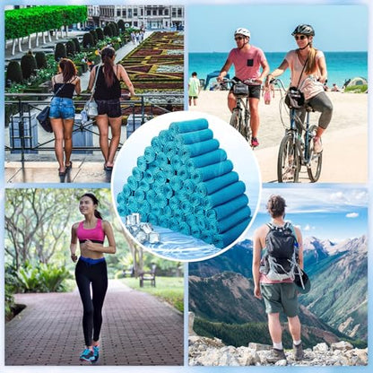 Honoson Cooling Towel Bulk - color: Blue, size: 32"x12"