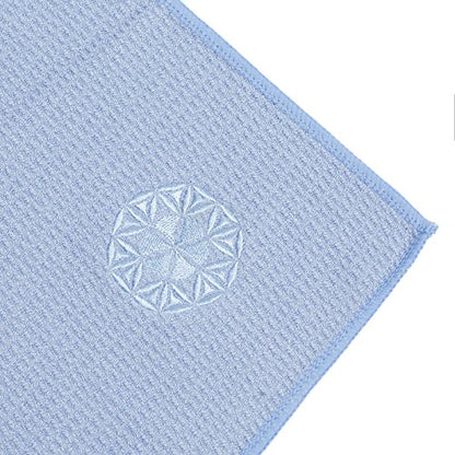 Hot Yoga Towel - Mat-Sized, Microfiber, Super Absorbent, Anti-Slip, Injury Free, 24" x 72" - Best Bikram Yoga Towel - Exercise, Fitness, Pilates Gear - color: Blue