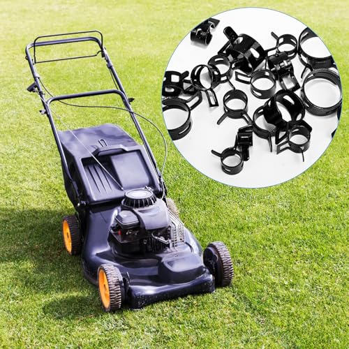 80pcs Vacuum Hose Clamps Assortment Kit - Spring Hose Clamps for 6mm To 18mm Silicone Pipes - Low Pressure Air Clip Set (Black)