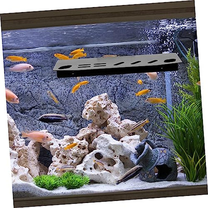 TOYANDONA Aquarium Tool Holder Organizer Rack for Fish Tank Maintenance Tweezers Scissors Storage Sturdy Design for Aquatic Plant Care