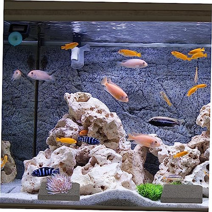 BESPORTBLE 10pcs Tiles Bases Aquarium Reef Bases Ceramic Safe Material for Breeding