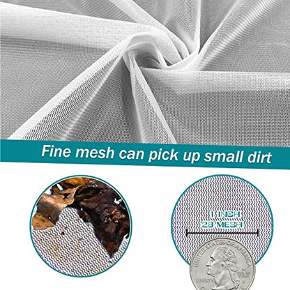 Professional Pool Skimmer Net, Heavy Duty Swimming Leaf Rake Cleaning Tool with Deep Fine Nylon Mesh Net Bag - Fast Cleaning,Easy Scoop Edge,Debris Pickup Removal (No Pole)