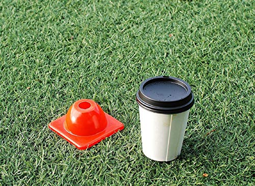 Versatyle Heavy Duty Agility Training Cones (2 in, 6 in, 9 in, 12 in, 28 in) for Sports, Kids Coaching, Multipurpose Field Marker Cones, Soccer, Basketball Drills, Bike, Motorcycle, Traffic Training - style: 2in, Orange, 12 Pack