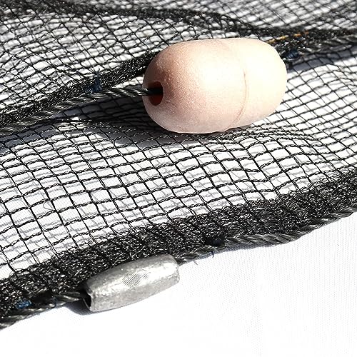 Professional Seine Net | 5 to 50 ft | Ultra Strong | Maximizes Catch | Ideal for Both Commercial and Recreational Fishing - style: 4' X 25'