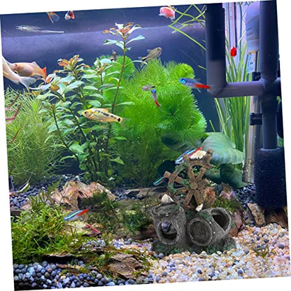 NOLITOY Aquarium Resin Ornament for Fish Tank Decoration Creative Landscape Adornment for Aquatic Habitats Safe for Fish Tank Aesthetics Unique Rustic Design