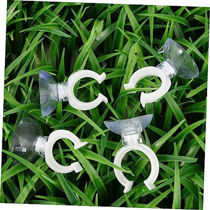 Sosoport 10pcs Transparent Fish Tank Strong Clamp Bracket for Aquariums Fixing Clips for Smooth Easy to Install and Remove