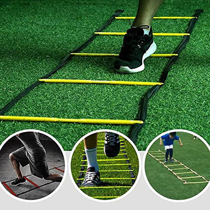 Agility Ladder Flexibility Speed Ladder, Sports Training Set,Fitness Jumping Ladder Footwork Sport Equipment,for Kids/Adults Outdoor Training(Size:4m) - size: 4m