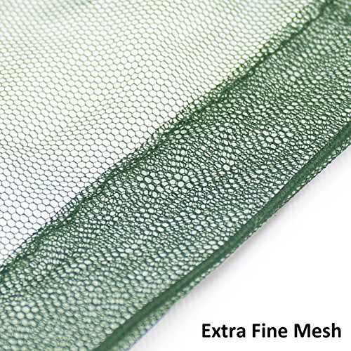 Mosquito Head Mesh Nets Gnat Face Netting for No See Ums Insects Bugs Gnats Biting Midges from Any Outdoor Activities, Works Over Most Hats (3pcs, Navy Green) - color: Navy Green