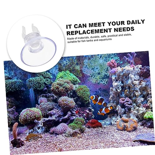 ULTECHNOVO 20pcs Oxygen Hose Cups for Fish Tank Transparent Aquarium Fixing Clips Efficient Water Hose Holder Compact Design Oxygen Supply