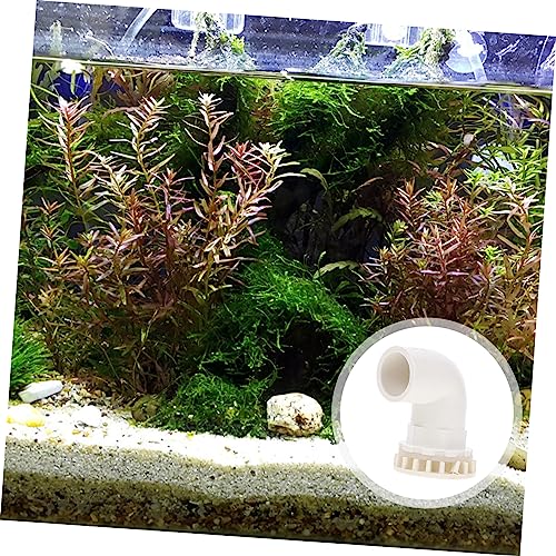 2pcs Aquarium Elbow Connectors Fish Tank Drainage Adapters Strong Water Fittings for Tubing Easy Installation for Home Aquariums