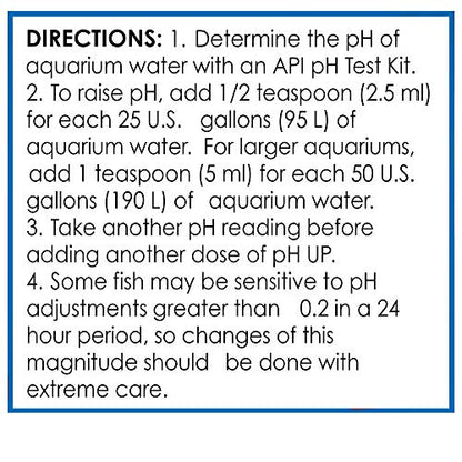 API pH UP Freshwater Aquarium Water pH Raising Solution for fish,4-Ounce Bottle, Brown - size: 4 oz