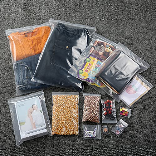 2" x 2" Small Thick 5 Mil Plastic Bags 100 PCS Clear Resealable Zip Seal Lock Poly Bags Reclosable Heavy Duty Zipper Baggies Jewelry Earrings Coin Pills Packing - size: 2x2inch