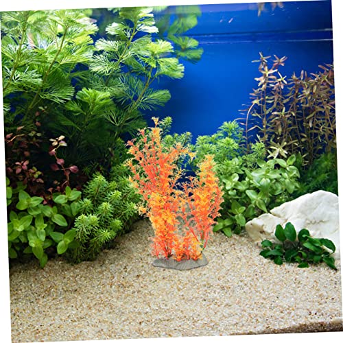 LIOOBO Creative Artificial Plant for Aquarium Decor Wear-Resistant Grass Ornament Delicate Faux Plant for Fish Tank Chic Desktop Decoration Easy Care Aquatic Grass Vibrant Design