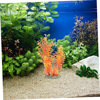 LIOOBO Creative Artificial Plant for Aquarium Decor Wear-Resistant Grass Ornament Delicate Faux Plant for Fish Tank Chic Desktop Decoration Easy Care Aquatic Grass Vibrant Design