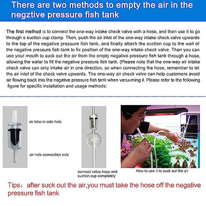 Negative Pressure Aquarium Fish Tank Cool Fish Tank Aquarium Water replenishers Water Level auto-Refill Maintenance