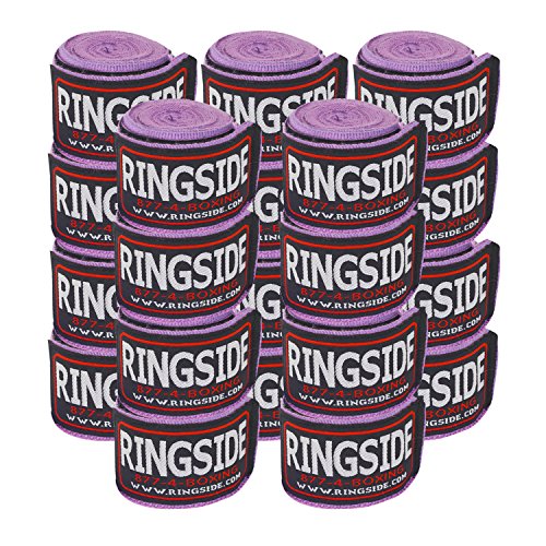 Ringside Mexican Style Boxing Hand Wraps 180" - color: Neon Purple, size: 10 Pairs