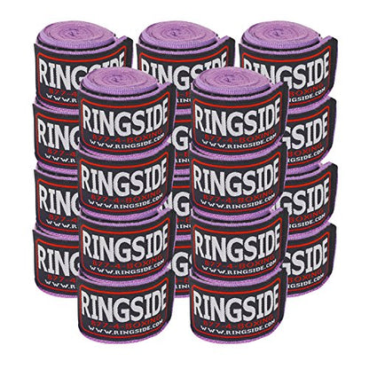Ringside Mexican Style Boxing Hand Wraps 180" - color: Neon Purple, size: 10 Pairs