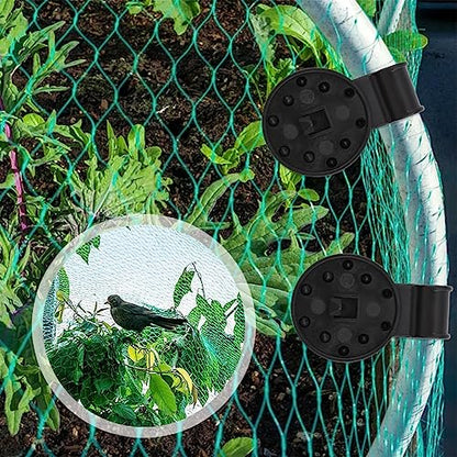 50pcs Shade Cloth Clips,Round Plastic Black Clips for Mesh/Thin Sun Shade Net,Sunshade Clip Tarp Clip Heavy Duty Lock Grip Fasteners for Garden Patio Pool Awning Mesh Fabric Clamp - color: 50pcs Tarp Clips