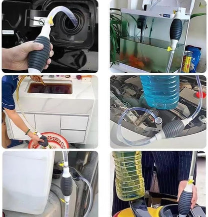 2024 Multifunction Liquid Sucker Pump, Manual Fuel Transfer Pump Portable Siphon Pump for Gas Gasoline Oil Fuel Petrol Diesel Fluid Water Fish Tank (9.8ft) - size: 9.8ft