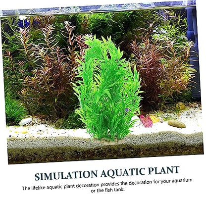 Lifelike Artificial Aquarium Plants Fish Tank Decoration Realistic Aquatic Plant Ornament Safe Plastic Material Compact for Easy Maintenance and Fish Safety