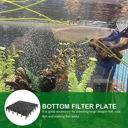 Totority Aquarium Substrate 40Pcs Under Gravel, Aquarium Plates Fish Tank Bottom Plate Splicing Combination Clapboard Undergravel 55 Gallon