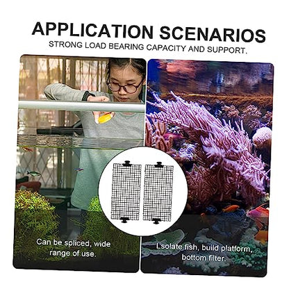 ibasenice 1set Fish Tank Divider High-Transparency Aquarium Separation Tool Suction Cups Fish Breeding Isolation Board for Water Permeability and Easy Installation