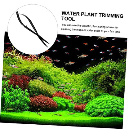 ibasenice Underwater Plant Scissor Ergonomic Aquarium Trimmer for and Convenient Tool for Cleaning Substrate and Gravel Fish Tanks