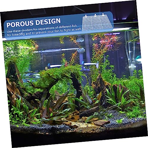 Garneck 1set Fish Tank Divider Cups Isolation Mesh for Breeding Transparent Aquatic Divider for Fish Tank Separation for Aggressive - color: Transparent