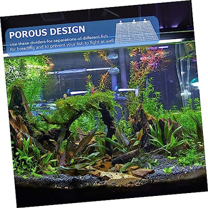 Garneck 1set Fish Tank Divider Cups Isolation Mesh for Breeding Transparent Aquatic Divider for Fish Tank Separation for Aggressive - color: Transparent