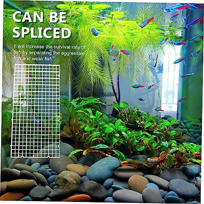 Garneck 1set Fish Tank Divider Cups Isolation Mesh for Breeding Transparent Aquatic Divider for Fish Tank Separation for Aggressive - color: Transparent