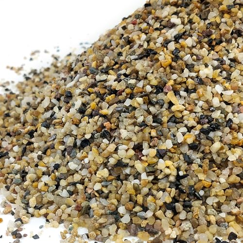 20lbs Fish Tank Sand, 1/16 inch Small Aquarium Gravel. Decorative Pea Gravel River Rocks for Air Plants, Vase Fillers, Landscaping and Succulent Soil Cover - size: 1/16 Inch