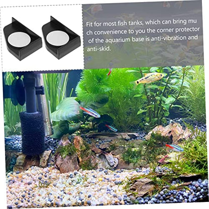 ibasenice 4pcs Fish Tank Corner Pads Thickened Shockproof Protective Cushion for Aquariums Non- Bumper Safety Guards to Prevent Collisions and Desktop Damage