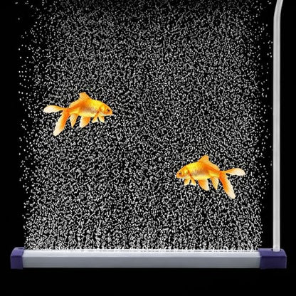 13.8 Inch Aquarium Bubble Strip, Bubble Curtain Wall Aquarium Air Stone Kit, Quiet Oxygen Diffuser, Fish Tank Bubbler Decorations for Freshwater Saltwater