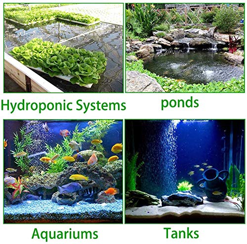 4.2-Inch Air Stone Disc Bubble Diffuser with Suction Cups for Oxygenation in Fresh/Saltwater Tanks, Ponds, Hydroponic, Aquaponics, and as a Decorative Airstone for Aquariums - size: 4 PCS