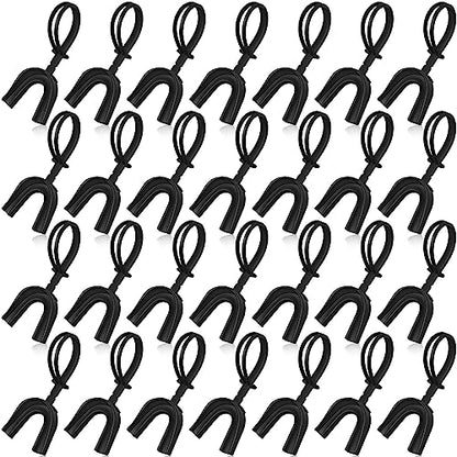 Kanayu 30 Strapped Mouth Guard Without Boil Mouthguard - color: Black, size: Adults