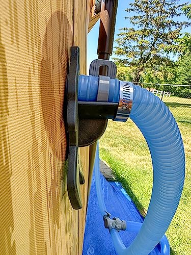 Above Ground Swimming Pool Hose Holder - 2pk 1.5 Inch Filter Pipe Holder Support Bracket Intex Vacuum Accessories Heavy Duty
