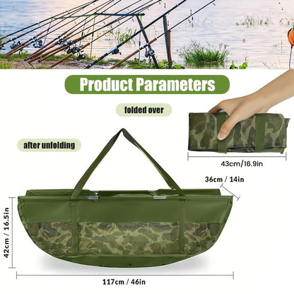 YOTO Fish Weighing Bag Folding Storage Bag Portable Gear Sturdy and Durable Carp Catfish etc Heavy Duty Weighing Fishing Bag