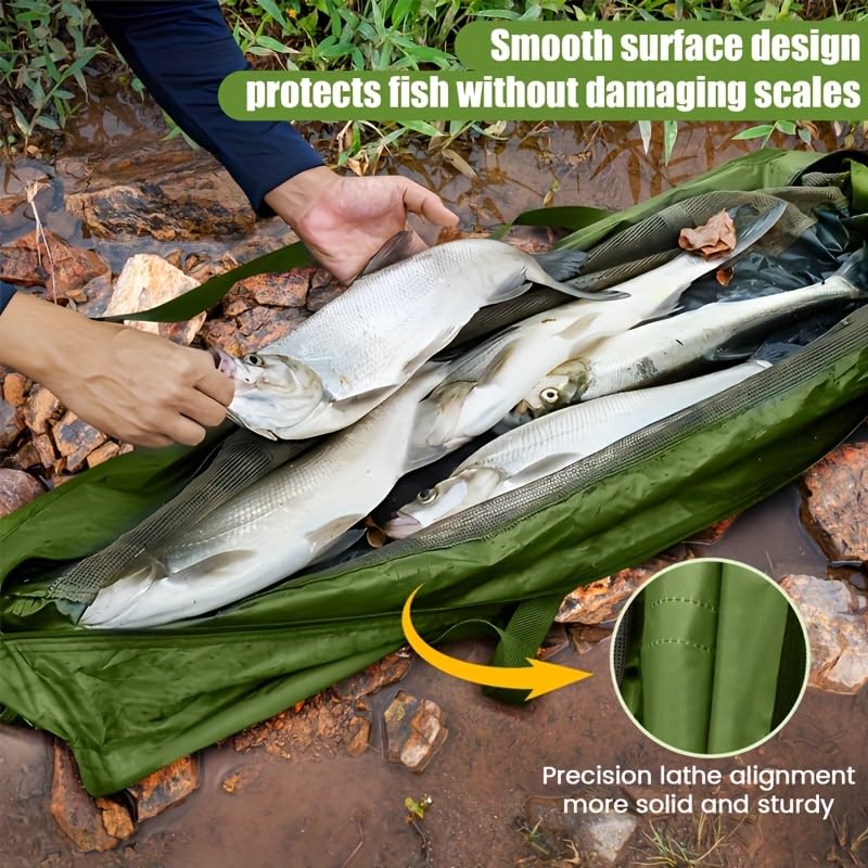 YOTO Fish Weighing Bag Folding Storage Bag Portable Gear Sturdy and Durable Carp Catfish etc Heavy Duty Weighing Fishing Bag