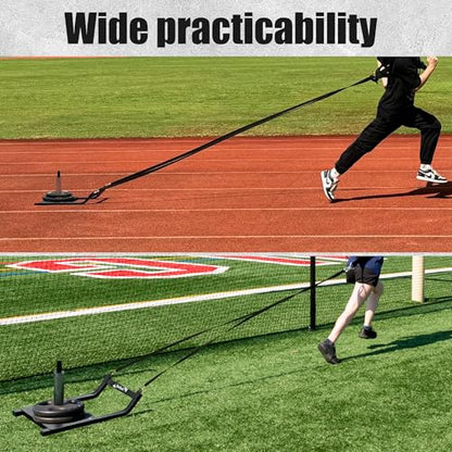 GanFindX Workout Weight Sled for Speed & Athletic Strength Training - color: Black