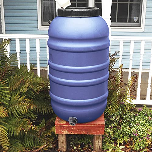 1 Inch PVC Bulkhead Water Tank Connector Adapter Fitting with Plugs Thru-Bulk Pipe Fitting for Rain Barrels, Aquariums, Ponds(Set of 1) - size: 1"-1pcs