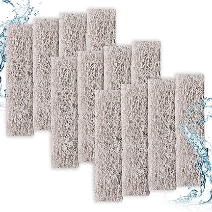 NQEUEPN 12pcs Ammonia Reducer Filter Pads for Aqueon, Fish Tank Replacement Filter Pads Carbon Filter Pads Compatible with Aqueon QuietFlow LED PRO Model 10