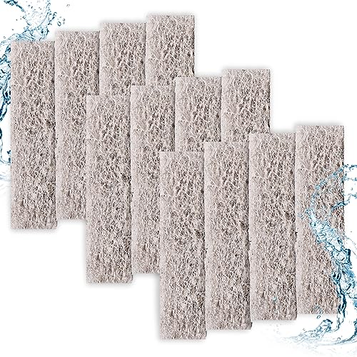NQEUEPN 12pcs Ammonia Reducer Filter Pads for Aqueon, Fish Tank Replacement Filter Pads Carbon Filter Pads Compatible with Aqueon QuietFlow LED PRO Model 10