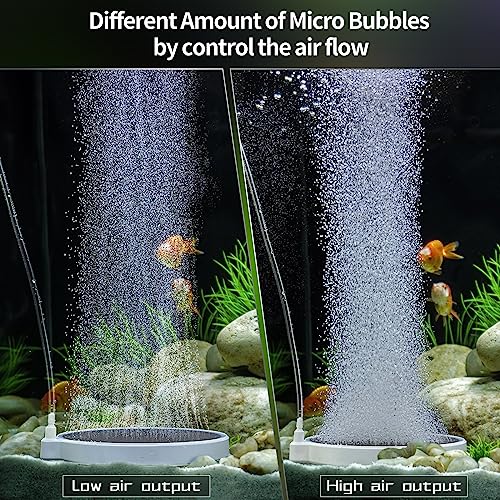 Aquarium Air Stones Oxygen Bubbler, 4 Inch Fish Tank Quiet Oxygen Aerator, Air Pump Accessories Airstones for Fish Tank and Hydroponics