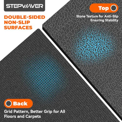 Stepwaver Treadmill Mat for Hardwood Floor Carpet, 79" × 39.4"
