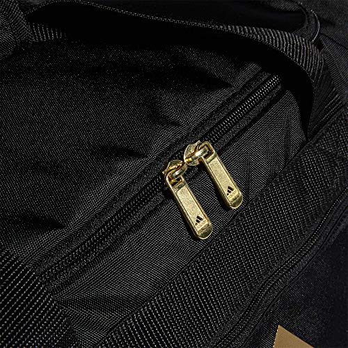 adidas Unisex Defender 4.0 Gym Duffel Bag for Men and Women - color: Black/Gold Metallic, style: Small (38l)